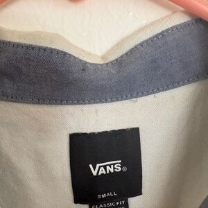Men’s Vans button down shirt